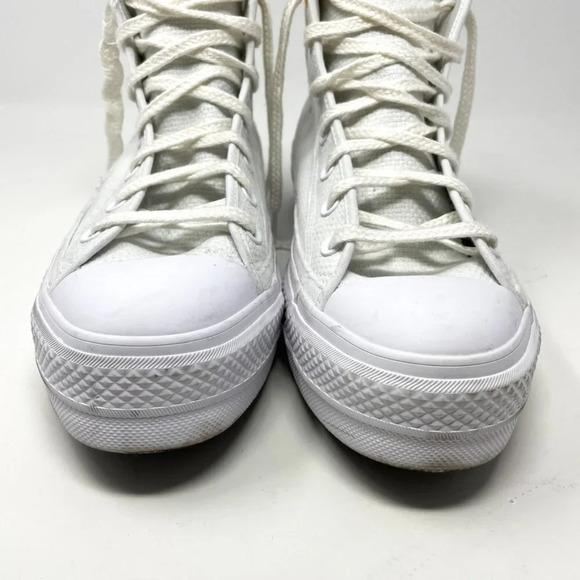 Converse Chuck Taylor All Star Lift Embroidery Hightop Platform Sneakers Sz 10.5 - Picture 8 of 16